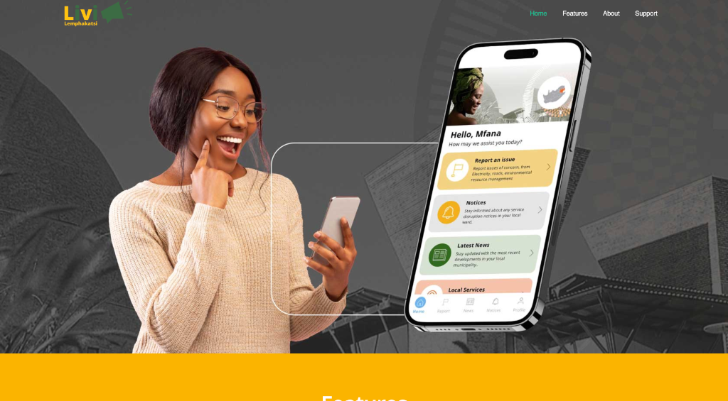 Livi Lemphakatsi mobile app preview