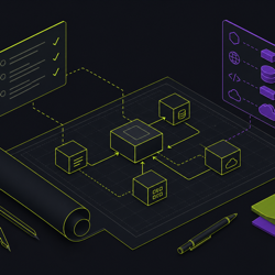 Discover and Design: research and UI design illustration