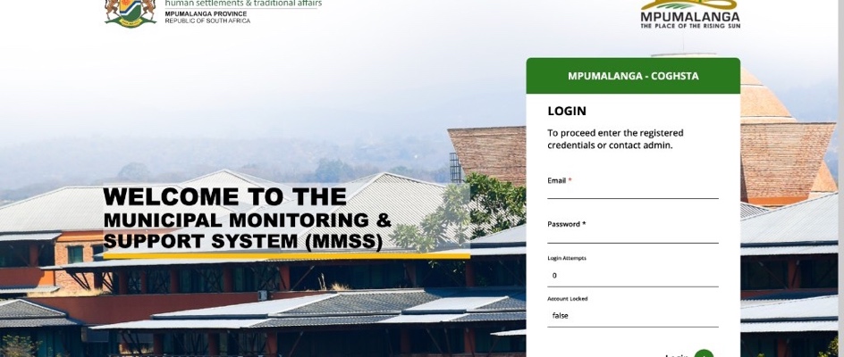 MMSS municipal monitoring dashboard